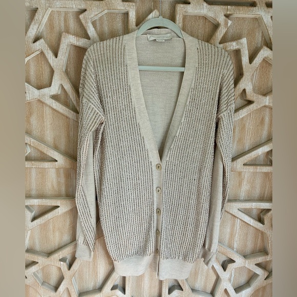Stella McCartney Sweaters - Stella McCartney Cream Knit Cardigan